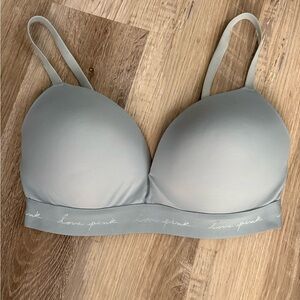 PINK Victoria's Secret Light Blue Seamless Padded Bralette